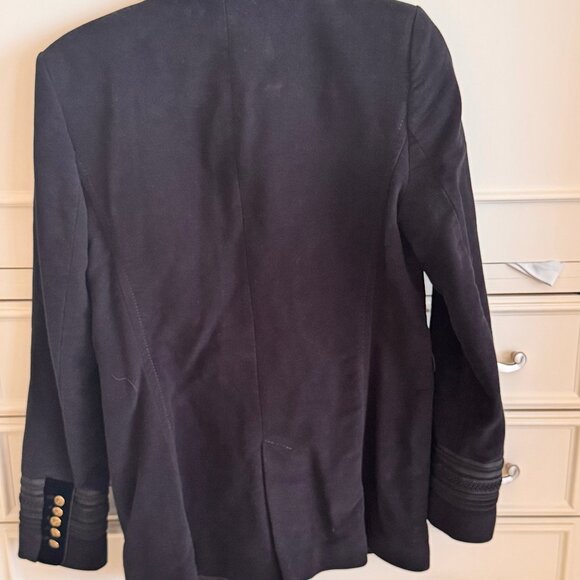 Zara Woman Gold Button Velvet Embroidered Braided Car Coat  NWOT - Picture 5 of 5